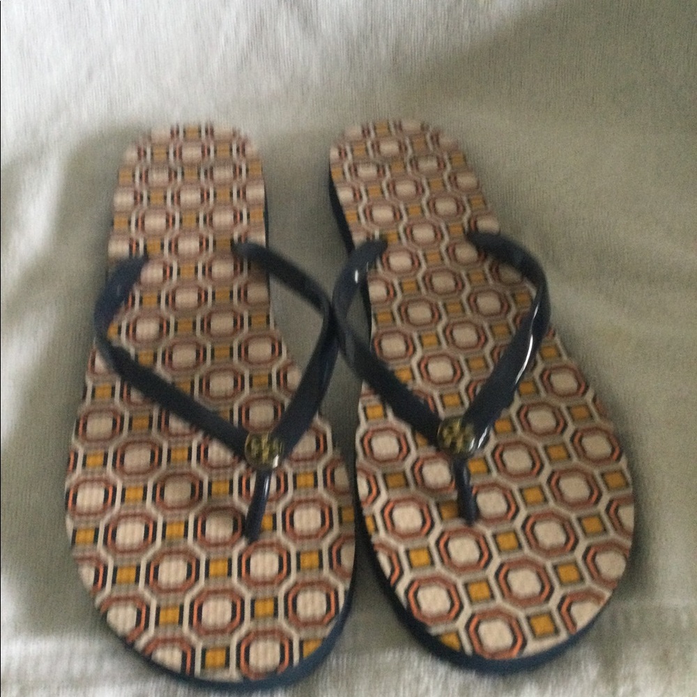 Tory Burch flip flops sandals multicolor size10-11